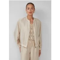 s.Oliver Funktionsjacke Indoor-Jacke Leinenmix-Blouson im Relaxed Fit