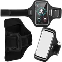 Trizand Laufgürtel Laufgürteltasche Armband Handyhülle (Spar-Set, 1-St., Reflektoren) Zwei praktische Fächer bieten sicheren Stauraum