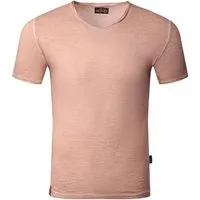 Reslad T-Shirt Reslad T-Shirt Herren V-Ausschnitt verwaschen Vintage Optik Shirt (1-tlg) V-Neck Vintage Style Männer Shirt