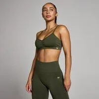 MP Damen Tempo Nahtlos Gerafft Sport-BH - Waldgrün - XXL