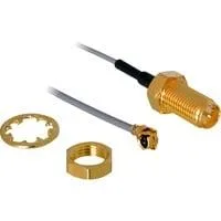 RP-SMA Buchse zum Einbau > MHF/U.FL-LP-068 Stecker, Adapter 20cm