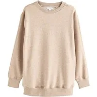 Next Longsweatshirt Angerautes Relaxed Fit Oversized-Sweatshirt (1-tlg)