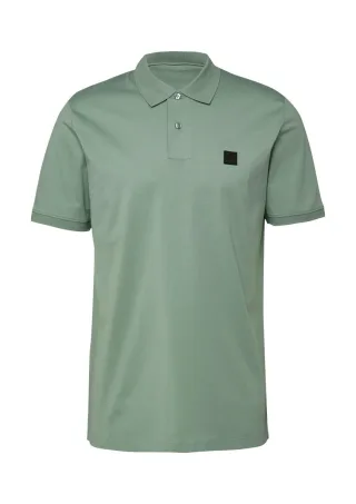 s.Oliver BLACK LABEL - Poloshirt aus Edeljersey grün - Gr. - XXL