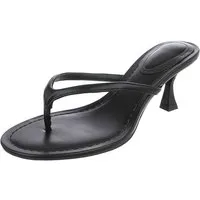 Ital-Design Damen Zehentrenner Sandale mit Absatz elegant Zehentrenner (91895529) Pfennig-/Stilettoabsatz Sandalen & Sandaletten in Schwarz