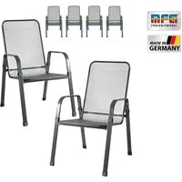 MFG Freizeitmöbel Stapelstuhl MFG Streckmetall-Stapelstuhl "Mec-Stor", 6-er Set (6 St)