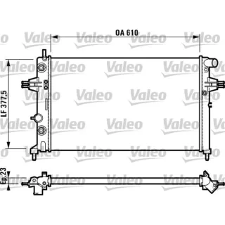 Valeo Motork?hler Opel Astra G Zafira A 732549