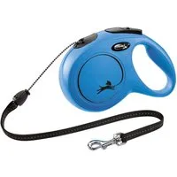 flexi Flexileine FLEXI Rollleine New CLASSIC Seil - 8m, bis 20kg Farbe: Blau