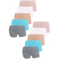 LOREZA Panty 10er Set Mädchen Pantys - Sterne - Bunt (Spar-Packung, 10-St)
