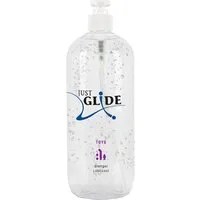 Just Glide Gleitgel Toys - für die Verwendung mit Sexspielzeug, Liter-Flasche, Pumpflasche mit 1000ml, 1-tlg., extra dickflüssiges Gleitgel