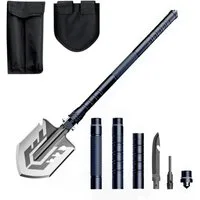 Wozinsky Schaufel WSS-211, (Multifunktionswerkzeug, 1x Multifunktions Schaufel Set), 21in1 Multifunktionswerkzeug für Outdoor und Notfälle
