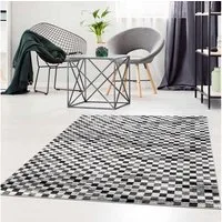 Carpet City Teppich Moda 1141, rechteckig, Höhe: 11 mm, Kurzflor, Karo, weich, Wohnzimmer, Schlafzimmer