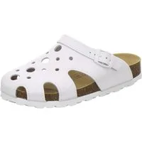 AFS-Schuhe 2993C10 Clogs Pantolette für Damen mit Fußbett, bequeme Hausschuhe aus Leder