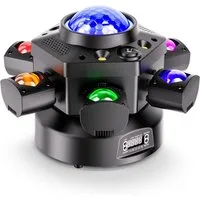 ZonQoonz Discolicht 150W 6-Arm Bühnenstrahllicht mit Sterneneffekt für DJ-Party-Hochzeit