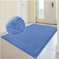SKY Schmutzfangmatten Fußmatte SKY Color Blau, 2 Größen, Eingangsmatte, rechteckig, Höhe: 3.9 mm, mit farblich abgestimmtem Gummirand