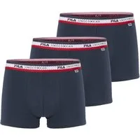 Fila Boxershorts MAN BOXER SHORTS (3er Pack) elastischer Logo-Webbund, ohne Eingriff