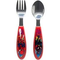 Spiderman Kinderbesteck Set 2-teilig – Löffel & Gabel mit Motivgriffen (2-tlg), 1 Personen