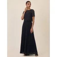 Apart Abendkleid mit Spitzenoberteil und Plisseerock