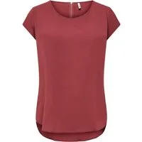 ONLY Kurzarmbluse ONLVIC – feminines Blusenshirt in lockerer Form Materialmix, regular fit