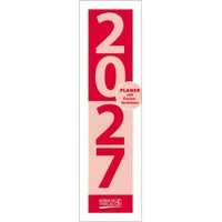 Korsch Verlag Wandkalender Streifenplaner Mini Rot 2027
