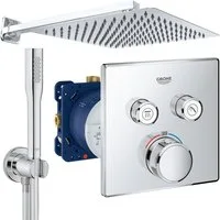 Grohe und Jowi Duscharmatur Unterputz Duscharmatur Grohtherm SmartControl Thermostat, Duschsystem (Thermostat Unterputz-Duschsystem, Set) Thermostat, Brausen regulierbar