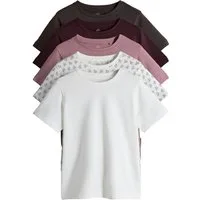 The Set T-Shirt The Set Kurzarm-Skater-T-Shirts, 5er-Pack (5-tlg)