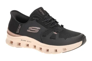 Skechers 150438 BKRG Damen Slipper Schwarz Rose Gold Air Cooled Memory Foam
