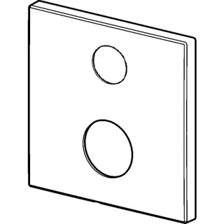 Hansa Rosette Wanne-Brause 150 x 150 mm 59914309 59914309