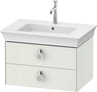 Duravit White Tulip Waschtischunterbau wandhängend Weiß Seidenmatt 684x458x410 mm - WT435103636 WT435103636