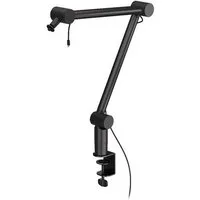 ENDORFY Mikrofonständer EY0A005 Studio Boom Arm Mikrofonarm mit Kabelmanagement, Schwarz, Innenfedern, drei Gelenke, 360° drehbar