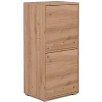Finori Regal Fyn 20D, Artisan Oak, Modern, inkl. Wandbefestigung, 46 x 96,5 x 33,5 cm