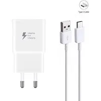 Ventarent Ladekabel für Samsung Galaxy S25 S24 S23 S22 S21 Ultra Edge Plus FE USB-Ladegerät (1670,00 mA, Set, 2-tlg., 1x Adapter USB-A 15 Watt + 1x Ladekabel USB-A auf USB-C, Schnellladegerät)