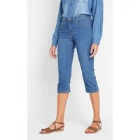 bonprix Caprijeans Slim Fit Passform, erhältlich in mehreren Größen, mit Stretch-Anteil