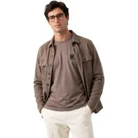 Belstaff T-Shirt Retro 1924 Phoenix Patch Regular Fit Shirt Gesticktem Rand versehener Phoenix-Patch auf der Brust