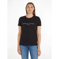 Tommy Hilfiger Rundhalsshirt HERITAGE HILFIGER C-NK REG TEE mit gesticktem Tommy Hilfiger Linear Logo-Schriftzug