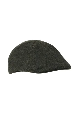 camel active - Flat Cap aus Wollmix forest green - Gr. - L