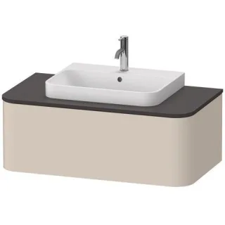 Duravit Happy D.2 Plus Konsolenwaschtischunterbau wandhängend Taupe Supermatt 1000x550x354 mm - HP49 HP494108383