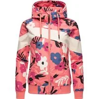 Ragwear Outdoorjacke Nuggie Block Flower modische Damen Freizeitjacke mit floralem Print