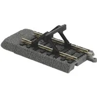 PIKO Modelleisenbahn-Set Bettungsgleis Böschung Endstück mit Prellbock (1 Stück 55446