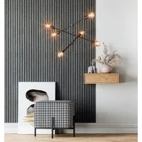 Newroom Vliestapete Barcley Black Tapete Holztapete Holz,Paneele,Lamellen, Anthrazit Tapete Skandi Holz - Holztapete Holzwand Schwarz Modern Paneele Lamellen für Wohnzimmer Schlafzimmer Flur, Holzwand