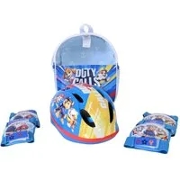 Volare Fahrradhelm Fahrradhelm Fahrrad Helm Knieschoner Ellenbogenschoner Paw Patrol 1416, Verstellbar Kinnriemen, Belüftungsöffnungen, Extra leicht, Gr.:52-56cm