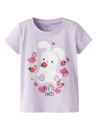 NAME IT - NMFDEPPA SS TOP BOX Lavender Fog - Gr. - 104