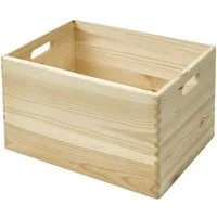 Trend Line Holzkiste Stapelbox Holz Größe L 30 x 40 x 23 cm