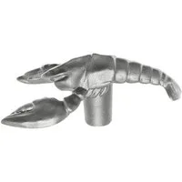Deckelgriff Staub Knauf, Edelstahl Hummer Farbe Silber (1-St)