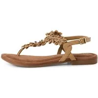 MARCO TOZZI Marco Tozzi Damen Zehentrenner Sandale 2-28148-42-344 taupe comb. Sandale