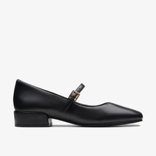 Seren 30 Schnalle Schwarze Leder Schuhe