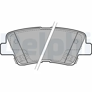 Delphi Bremsbel?ge hinten Hyundai Kia Ssangyong LP2195