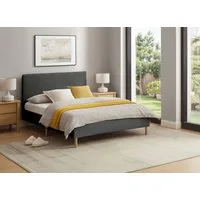 Home affaire Polsterbett Armandine inkl. Lattenrost, Kopfteil mit Cordbezug, erhältlich in den Breiten 140cm & 180cm