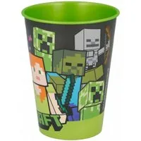 Storline Kinderbecher Minecraft 260 ml Trinkbecher für Kita & Frühstück, Plastik