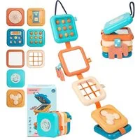 Kraftverdia Lernspielzeug Montessori Busy Board 8-in-1 Sensorik Spielzeug für Kleinkinder ab 1 (1-St)