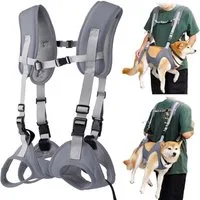 MOPUEA Tiertransporttasche Tiertransporttasche Verstellbar Atmungsaktiv Outdoor Hunderucksack, Verstellbar ergonomisch atmungsaktiv stabil für kleine bis große Hunde